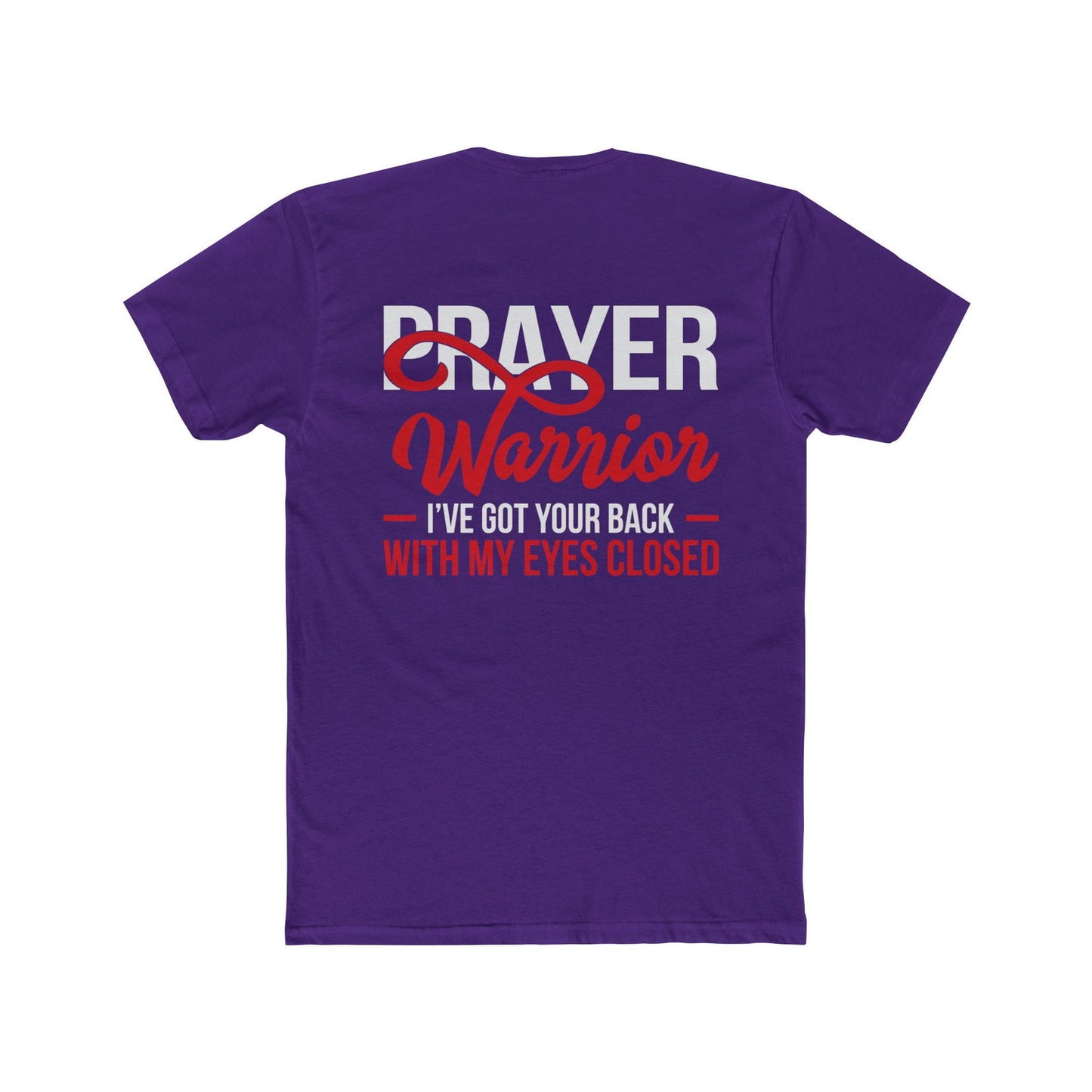 Prayer Warrior Unisex Cotton Crew Tee - Inspirational Faith Shirt - ClaimedbyGodDesigns