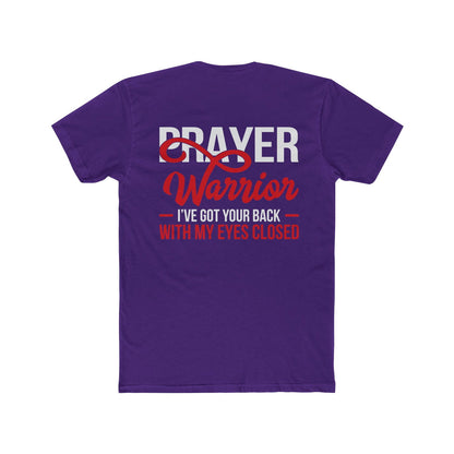 Prayer Warrior Unisex Cotton Crew Tee - Inspirational Faith Shirt - ClaimedbyGodDesigns