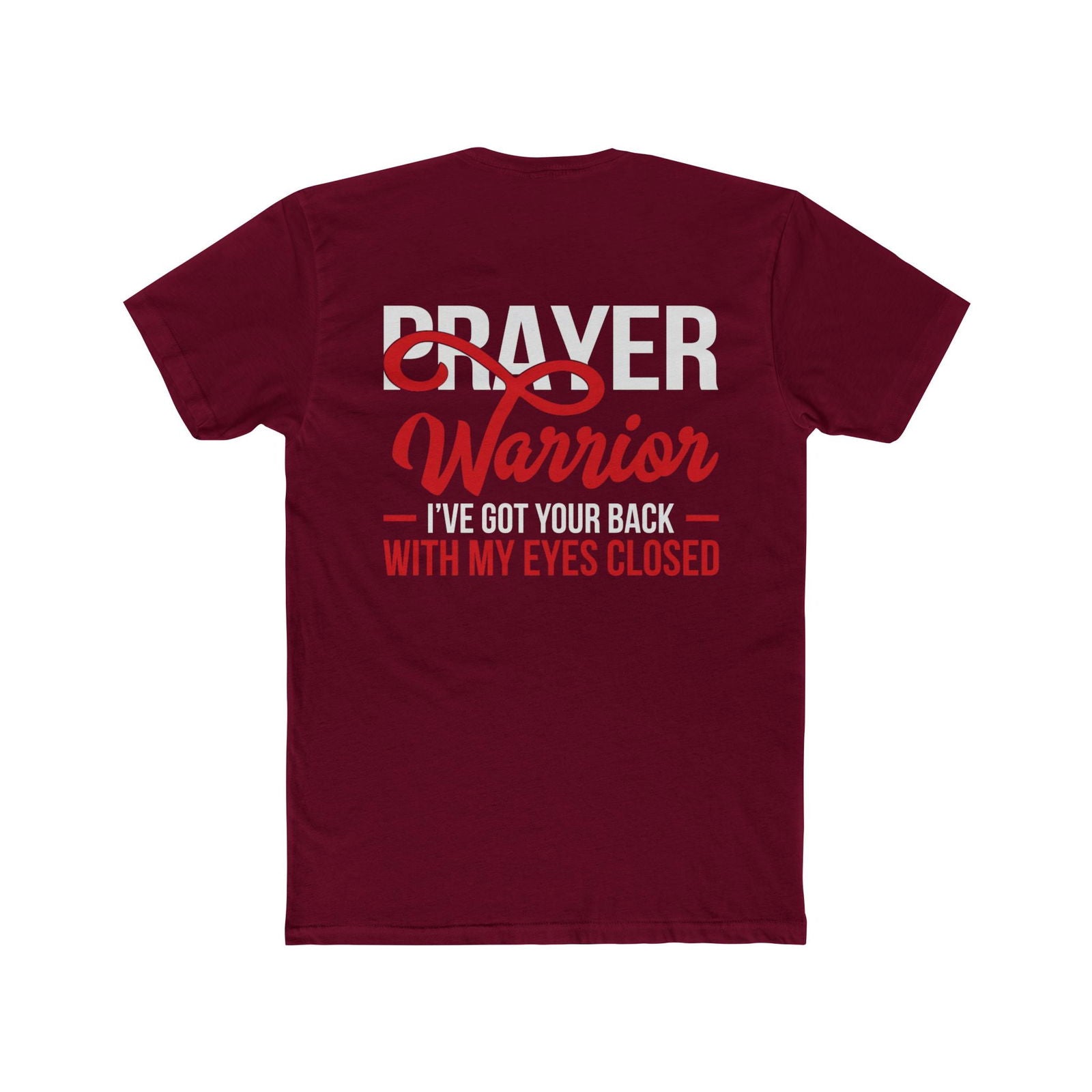 Prayer Warrior Unisex Cotton Crew Tee - Inspirational Faith Shirt - ClaimedbyGodDesigns