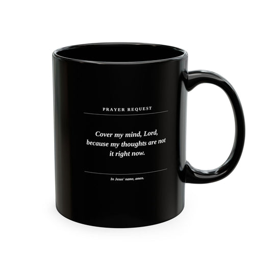 Prayer & Protection Scripture Ceramic Mug — 'Prayer Request' Inspirational Coffee Cup - ClaimedbyGodDesigns