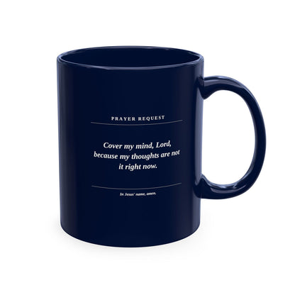 Prayer & Protection Scripture Ceramic Mug — 'Prayer Request' Inspirational Coffee Cup - ClaimedbyGodDesigns