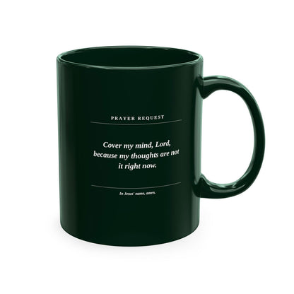 Prayer & Protection Scripture Ceramic Mug — 'Prayer Request' Inspirational Coffee Cup - ClaimedbyGodDesigns