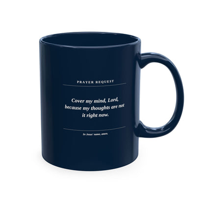 Prayer & Protection Scripture Ceramic Mug — 'Prayer Request' Inspirational Coffee Cup - ClaimedbyGodDesigns