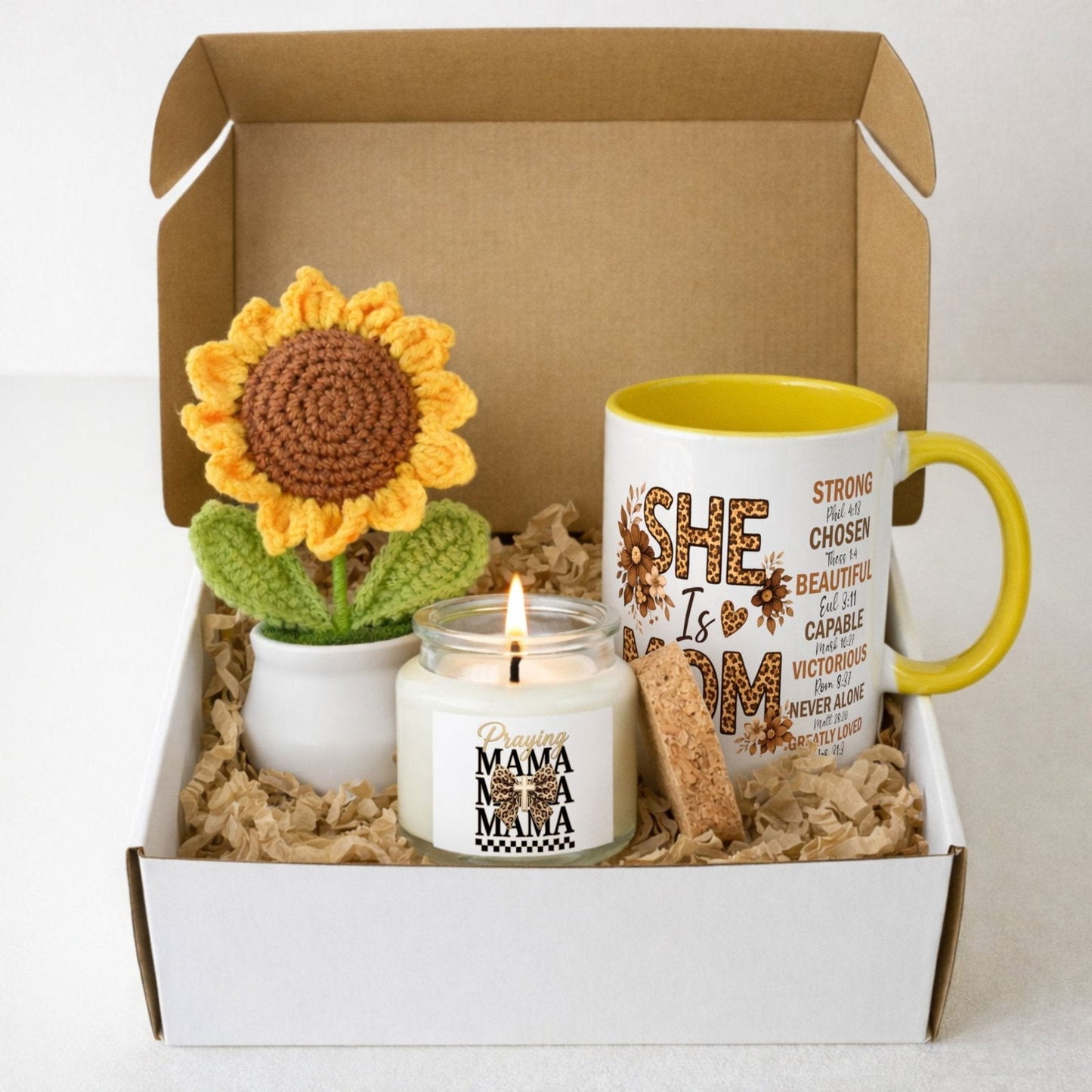 Praying Mama Hello Sunshine Christian Gift Set - ClaimedbyGodDesigns