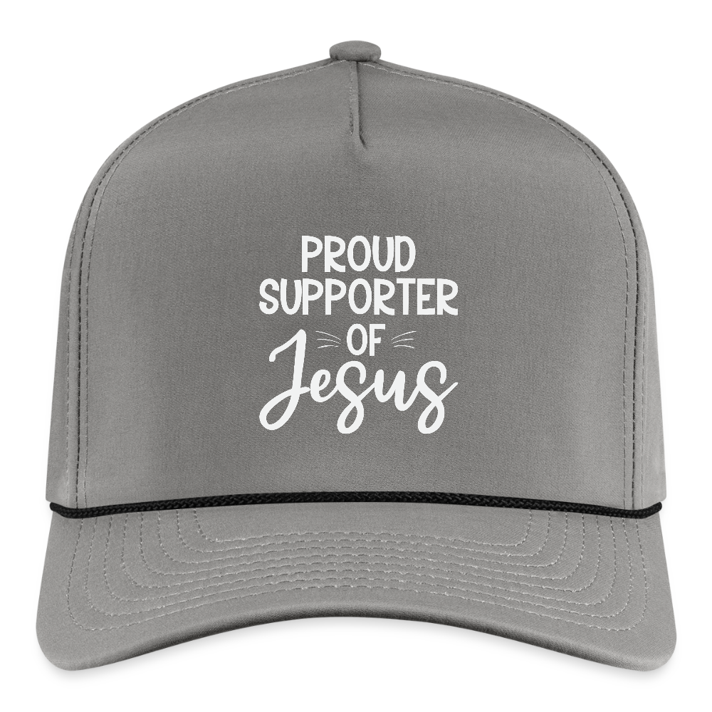 Proud Supporter Christian Rope Cap - ClaimedbyGodDesigns
