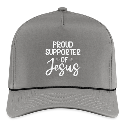 Proud Supporter Christian Rope Cap - ClaimedbyGodDesigns