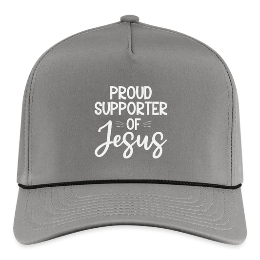 Proud Supporter Christian Rope Cap - ClaimedbyGodDesigns