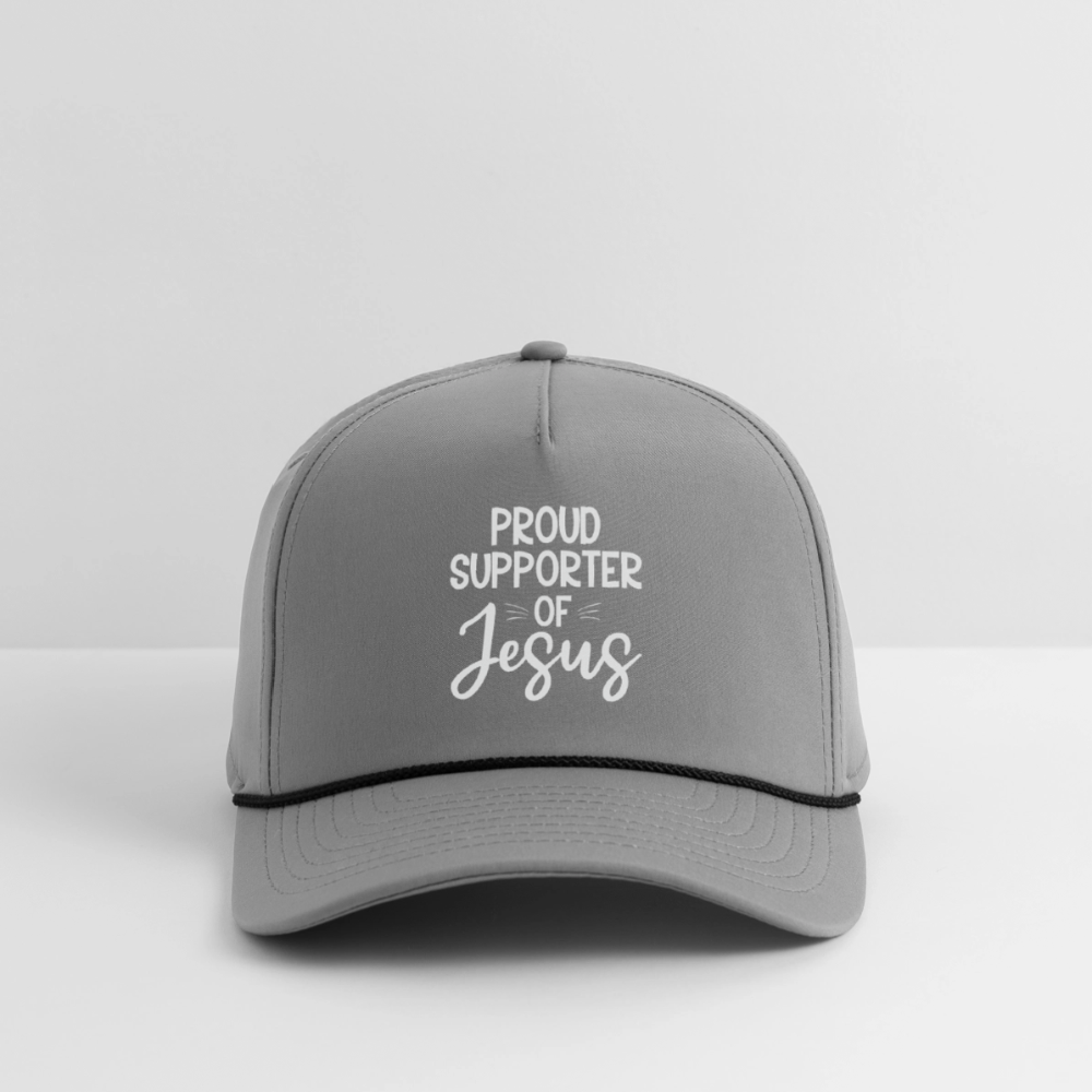 Proud Supporter Christian Rope Cap - ClaimedbyGodDesigns
