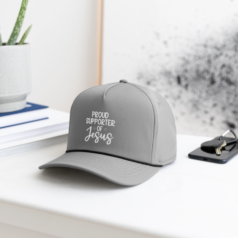Proud Supporter Christian Rope Cap - ClaimedbyGodDesigns