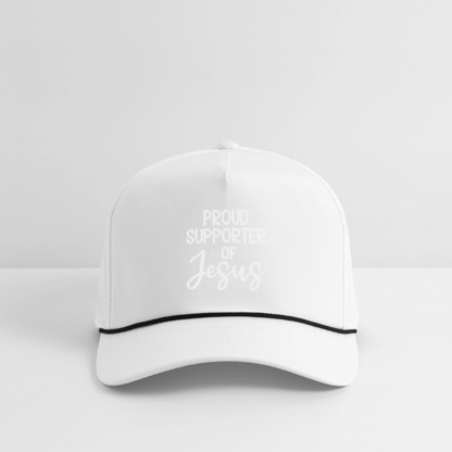 Proud Supporter Christian Rope Cap - ClaimedbyGodDesigns