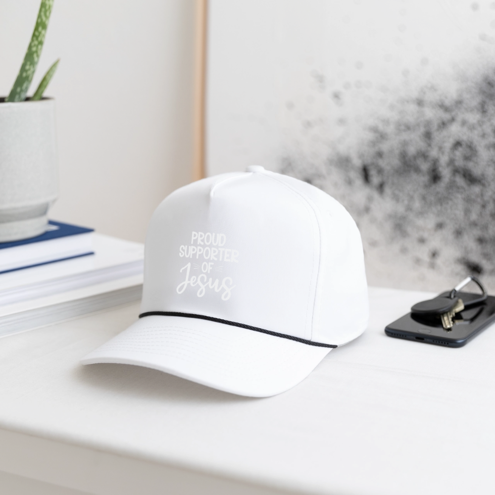 Proud Supporter Christian Rope Cap - ClaimedbyGodDesigns