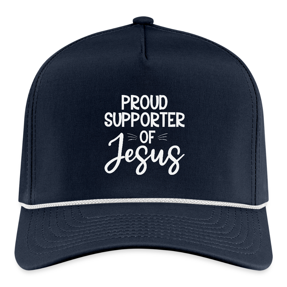 Proud Supporter Christian Rope Cap - ClaimedbyGodDesigns