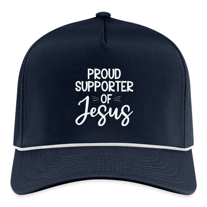 Proud Supporter Christian Rope Cap - ClaimedbyGodDesigns