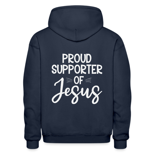 Proud Supporter Unisex Christian Heavy Blend Adult Hooded Sweatshirt - ClaimedbyGodDesigns