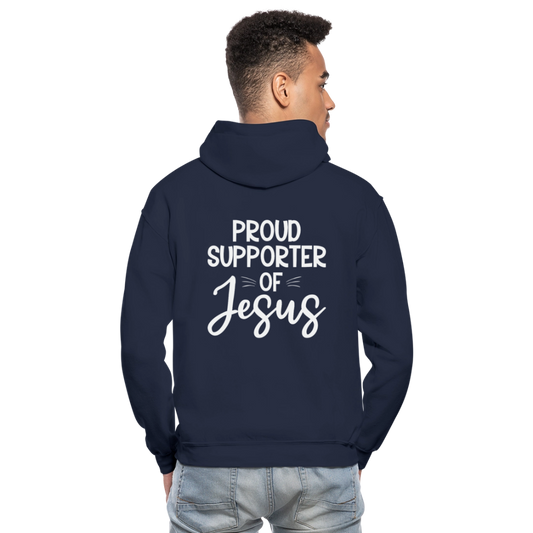 Proud Supporter Unisex Christian Heavy Blend Adult Hooded Sweatshirt - ClaimedbyGodDesigns