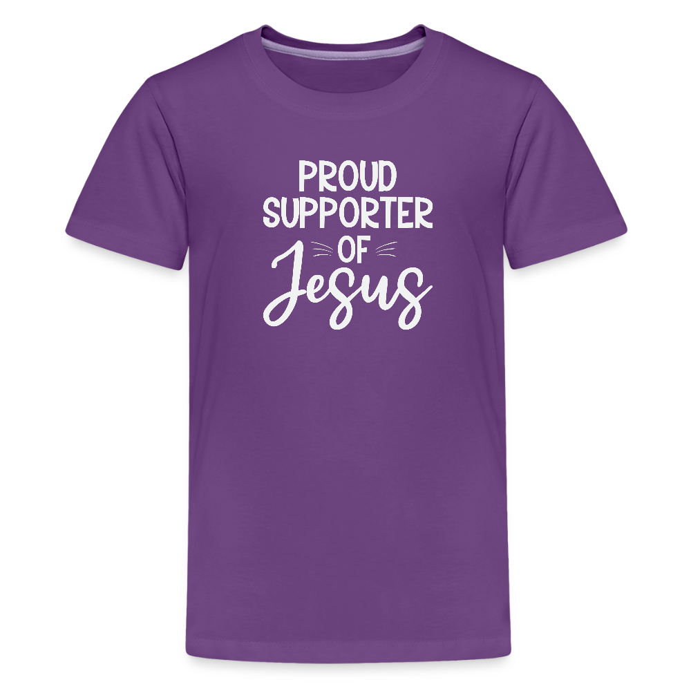Proud Supporter Youth Christian Premium T-Shirt - ClaimedbyGodDesigns