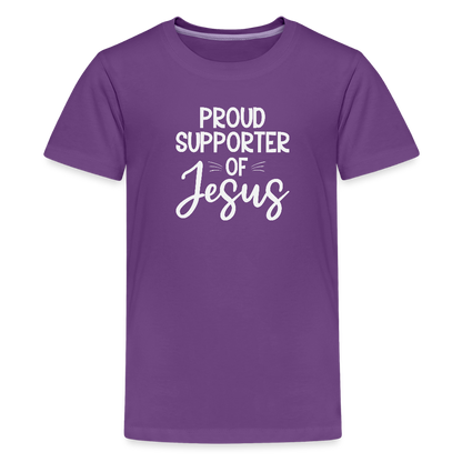Proud Supporter Youth Christian Premium T-Shirt - ClaimedbyGodDesigns