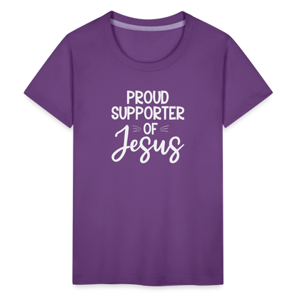 Proud Supporter Youth Christian Premium T-Shirt - ClaimedbyGodDesigns