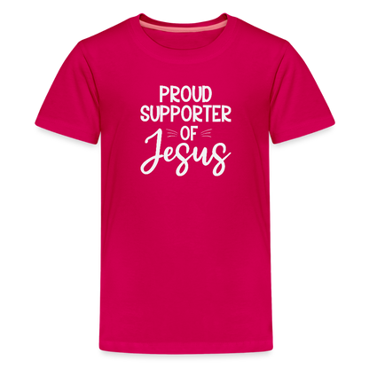 Proud Supporter Youth Christian Premium T-Shirt - ClaimedbyGodDesigns