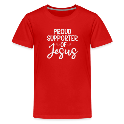Proud Supporter Youth Christian Premium T-Shirt - ClaimedbyGodDesigns