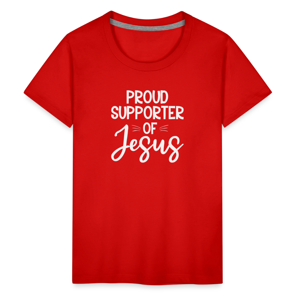 Proud Supporter Youth Christian Premium T-Shirt - ClaimedbyGodDesigns