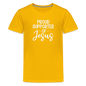 Proud Supporter Youth Christian Premium T-Shirt - ClaimedbyGodDesigns