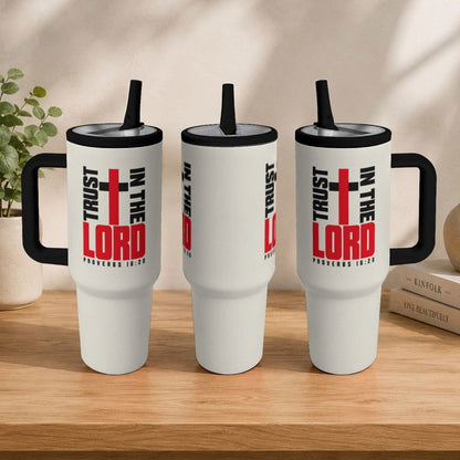 Proverbs 16:20 Trust In The Lord Christian 40oz Tumbler - ClaimedbyGodDesigns