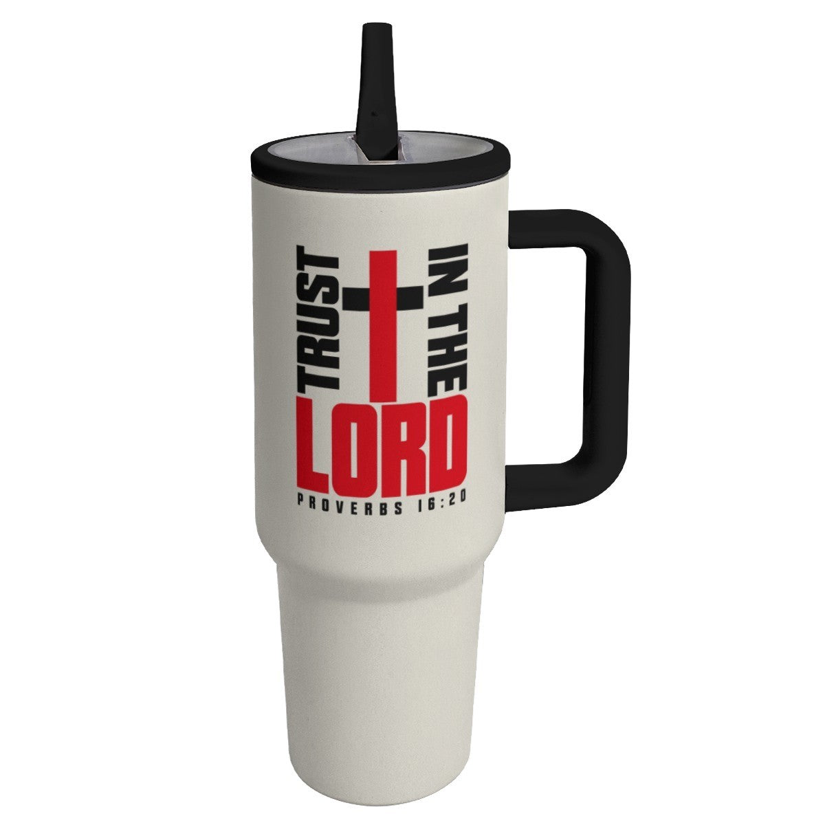 Proverbs 16:20 Trust In The Lord Christian 40oz Tumbler - ClaimedbyGodDesigns