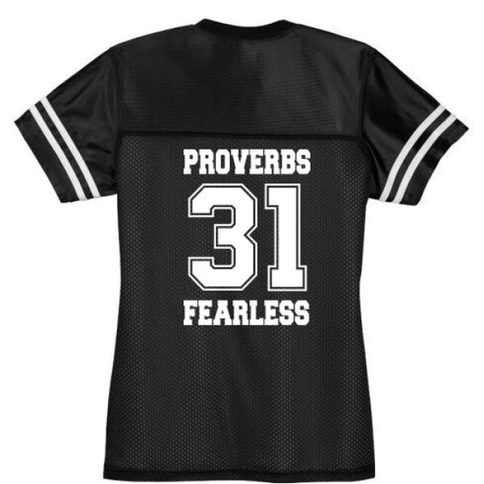 Proverbs 31 Fearless Women's Christian Jersey - ClaimedbyGodDesigns