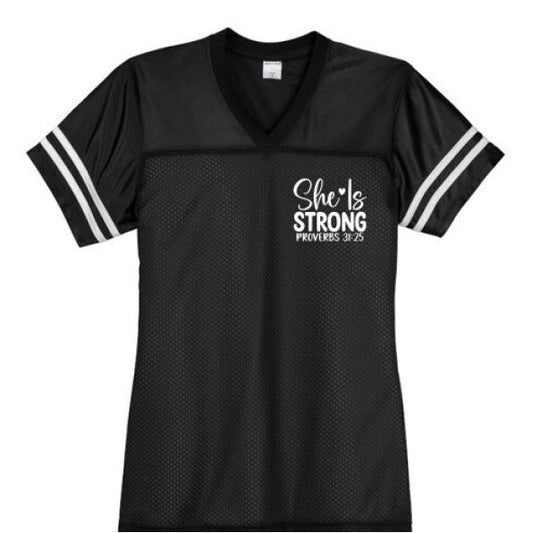 Proverbs 31 Fearless Women's Christian Jersey - ClaimedbyGodDesigns