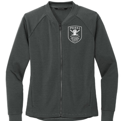 Psalm 144:1 Battle Trained Corps Women’s Kingdom Code Christian Jacket - ClaimedbyGodDesigns