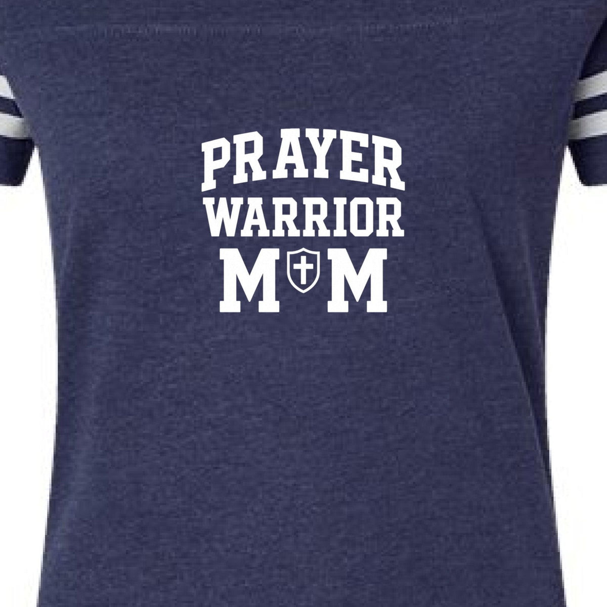 Psalm 46:5 Praying Warrior Mom Women's Christian Football T-shirt - ClaimedbyGodDesigns