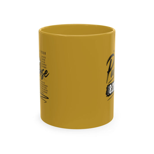 Purpose 8:28 Ceramic Mug — Christian Inspirational Coffee Cup - ClaimedbyGodDesigns