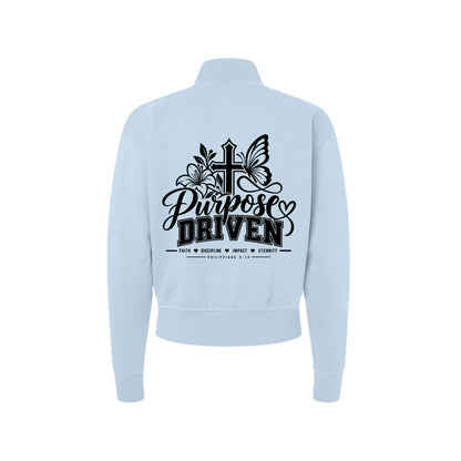 Purpose Driven Women's Christian Zip Jacket | Philippians 3:14 - Claimed by God Designs