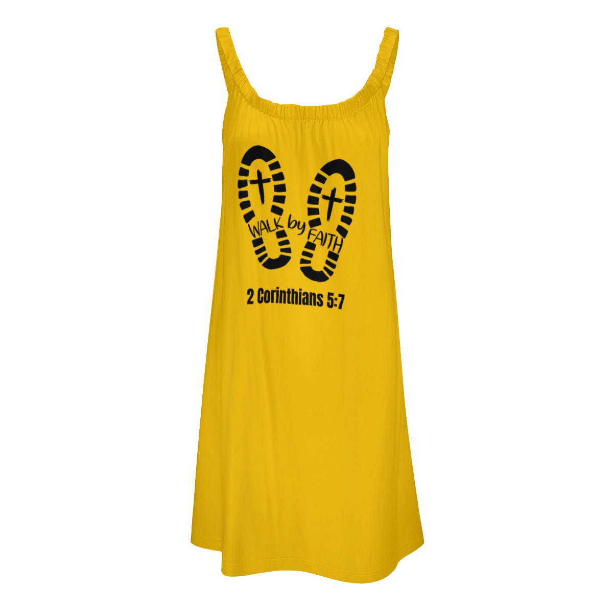 Walk By Faith Women's Christian Pleated Beach Dress - ClaimedbyGodDesigns