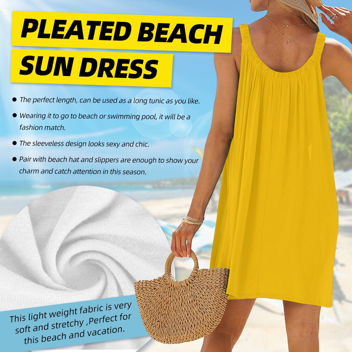 Walk By Faith Women's Christian Pleated Beach Dress - ClaimedbyGodDesigns