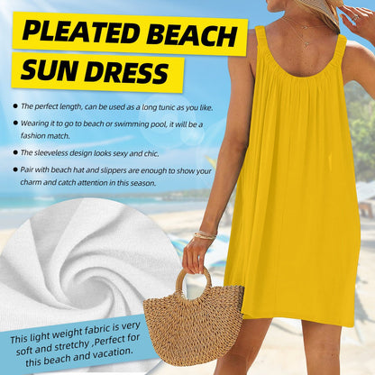 Walk By Faith Women's Christian Pleated Beach Dress - ClaimedbyGodDesigns