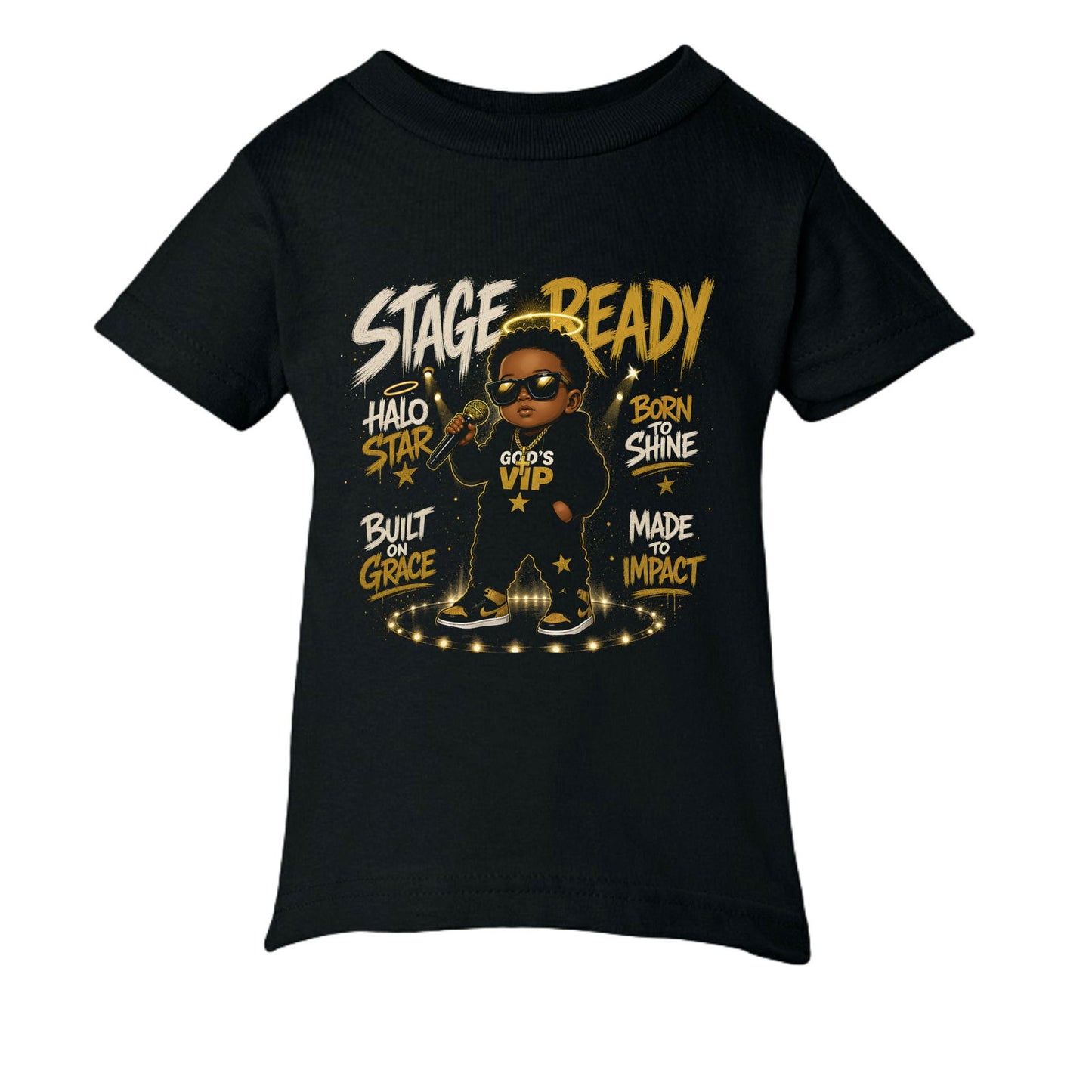 Stage Ready God's VIP Baby Christian T-shirt - ClaimedbyGodDesigns