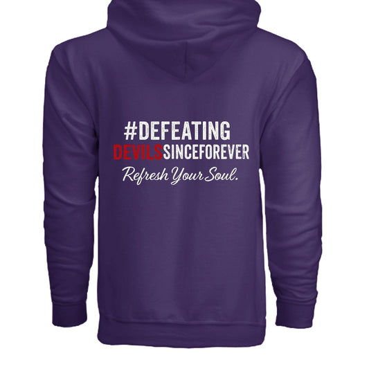 Refresh Your Soul Unisex Christian Full-zip Hooded Sweatshirt - ClaimedbyGodDesigns