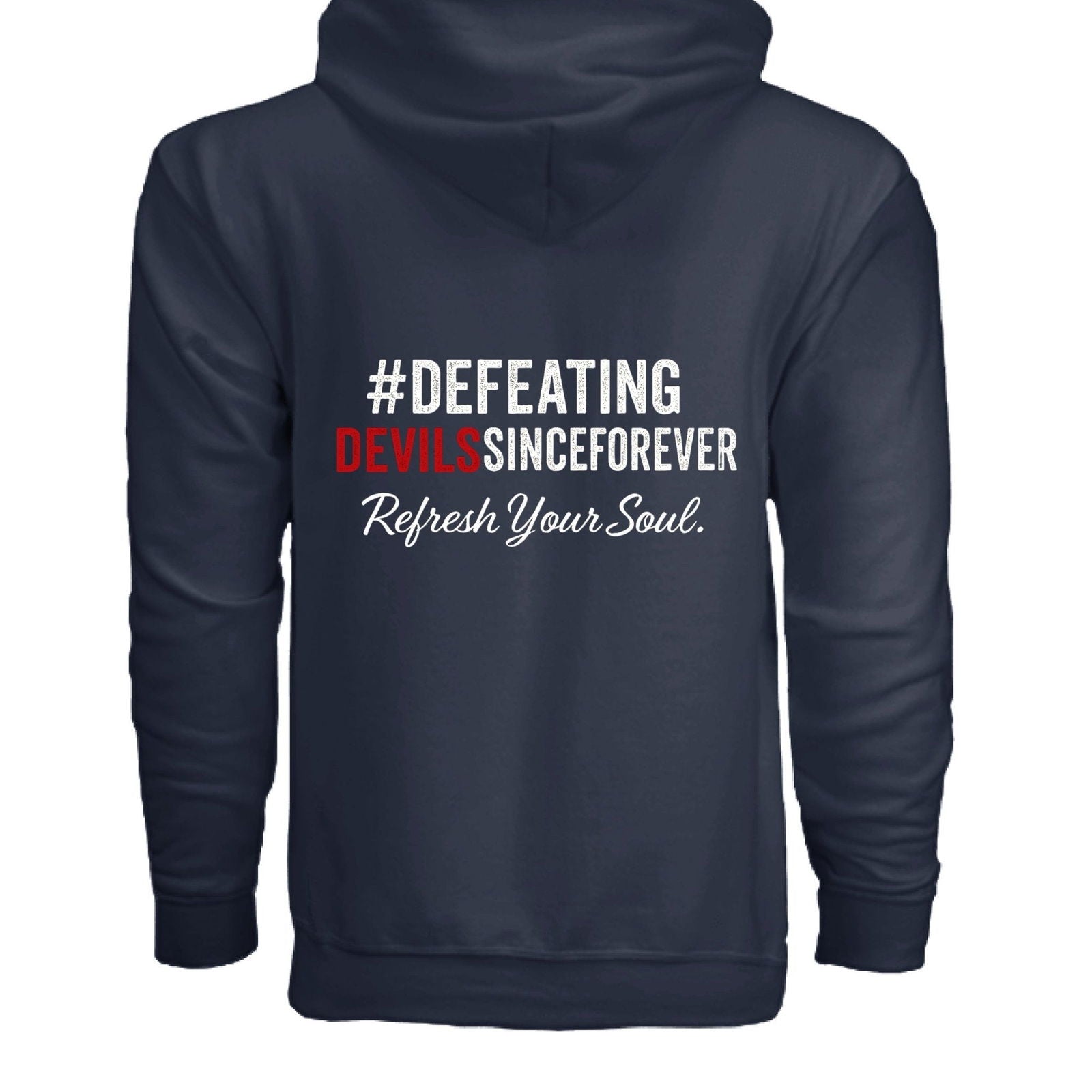 Refresh Your Soul Unisex Christian Full-zip Hooded Sweatshirt - ClaimedbyGodDesigns