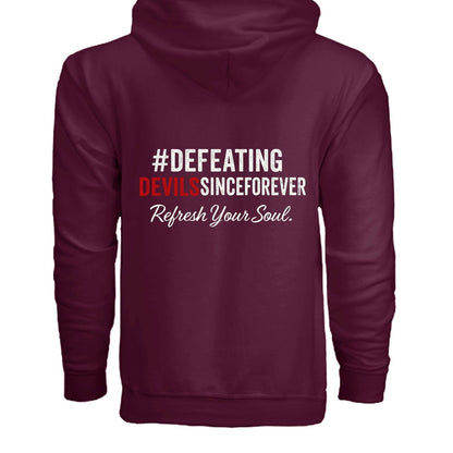 Refresh Your Soul Unisex Christian Full-zip Hooded Sweatshirt - ClaimedbyGodDesigns
