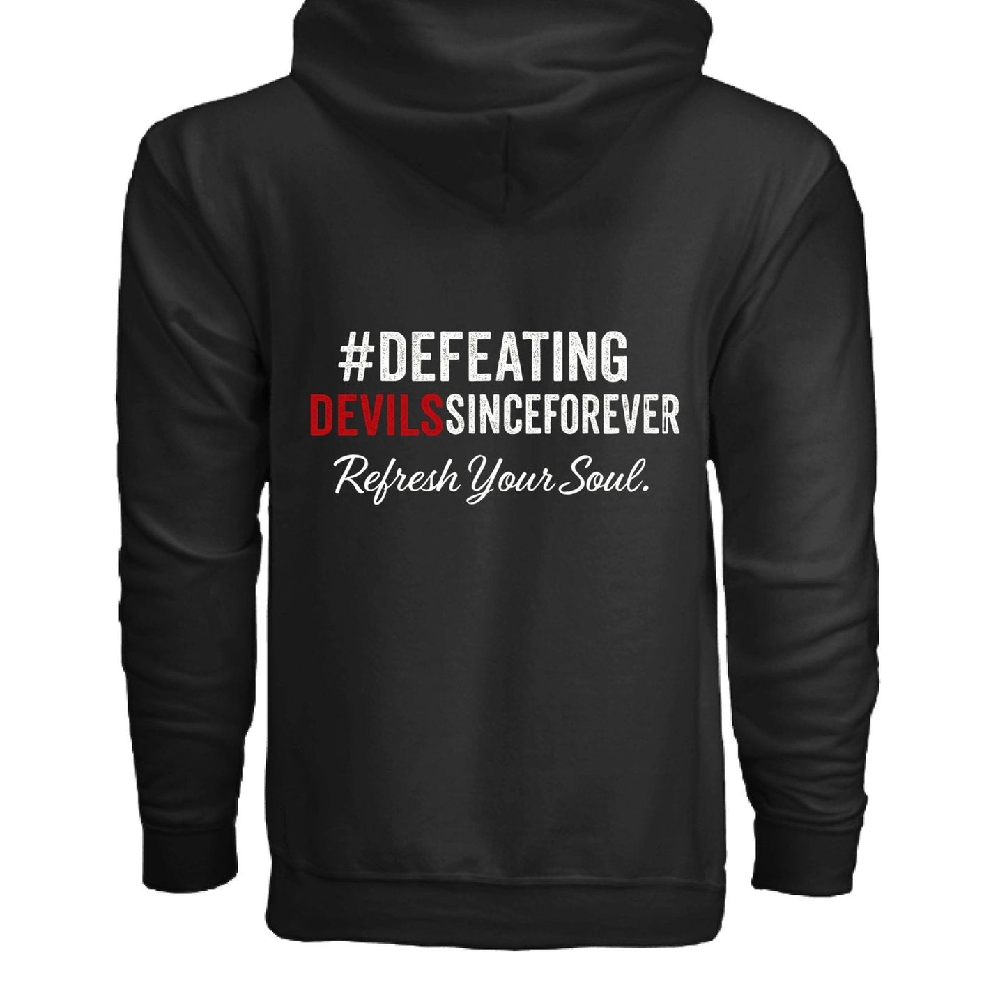 Refresh Your Soul Unisex Christian Full-zip Hooded Sweatshirt - ClaimedbyGodDesigns