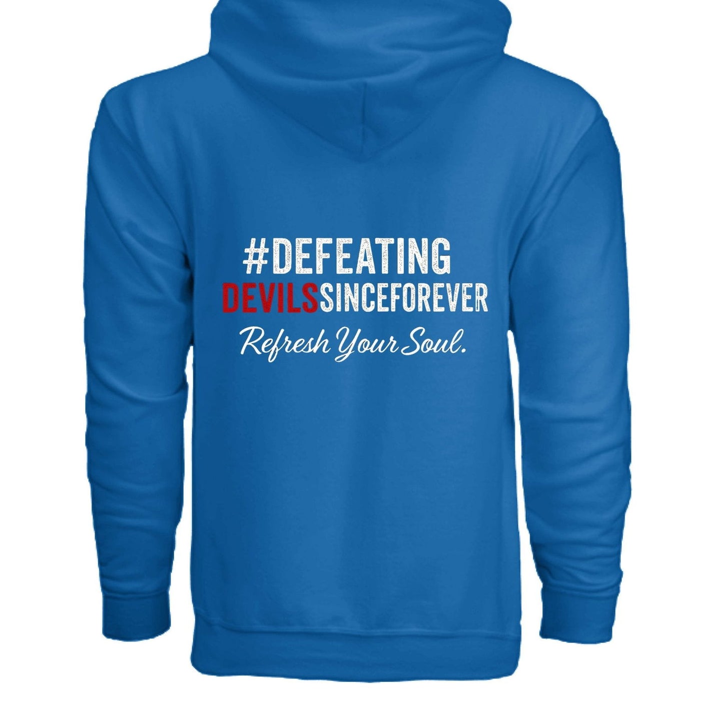 Refresh Your Soul Unisex Christian Full-zip Hooded Sweatshirt - ClaimedbyGodDesigns