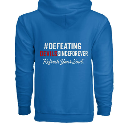 Refresh Your Soul Unisex Christian Full-zip Hooded Sweatshirt - ClaimedbyGodDesigns