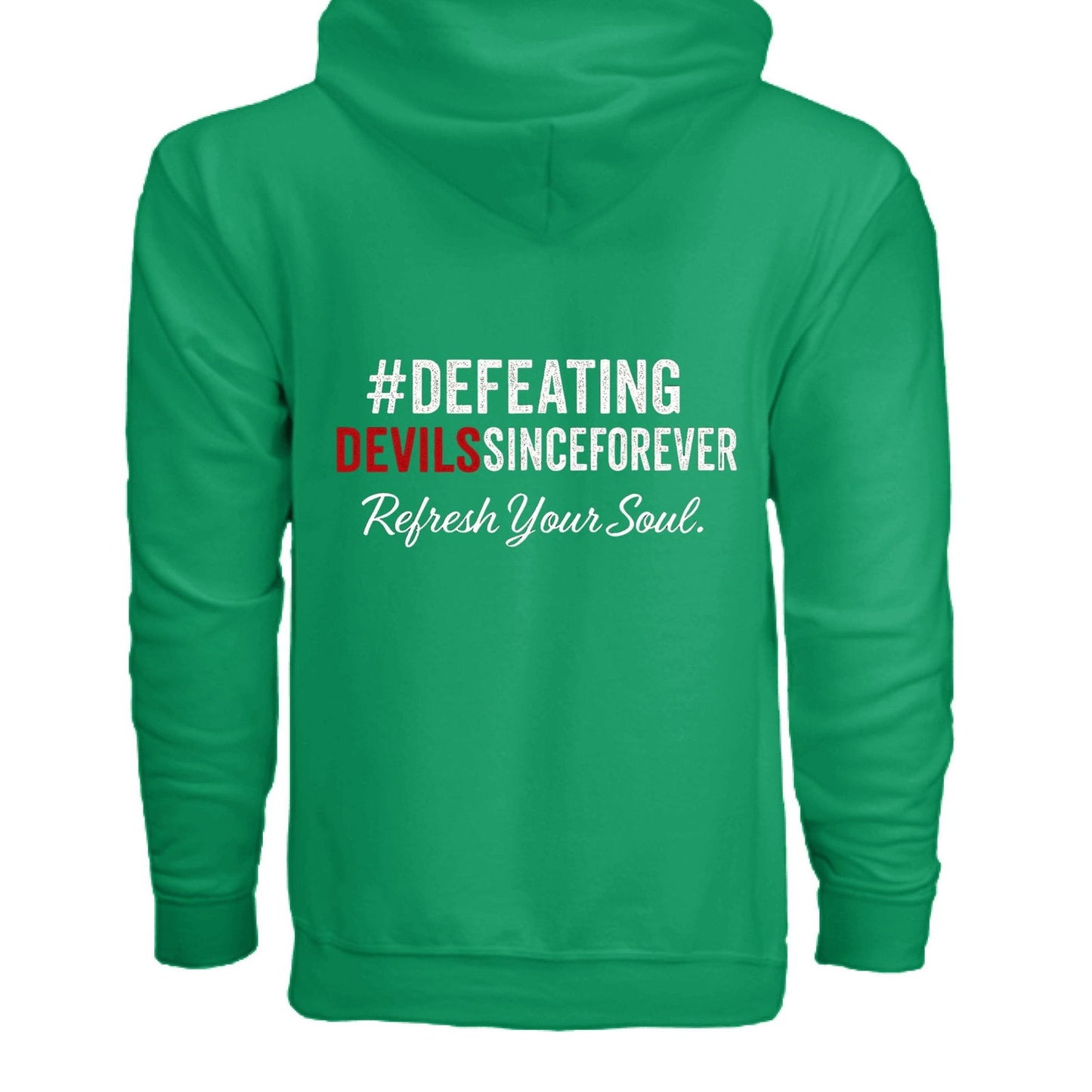 Refresh Your Soul Unisex Christian Full-zip Hooded Sweatshirt - ClaimedbyGodDesigns