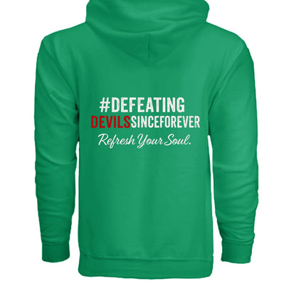 Refresh Your Soul Unisex Christian Full-zip Hooded Sweatshirt - ClaimedbyGodDesigns