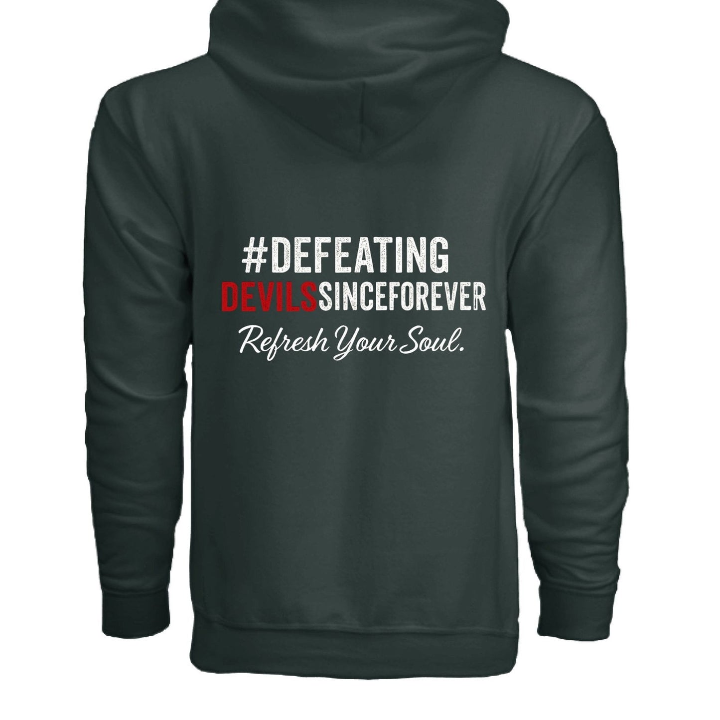 Refresh Your Soul Unisex Christian Full-zip Hooded Sweatshirt - ClaimedbyGodDesigns
