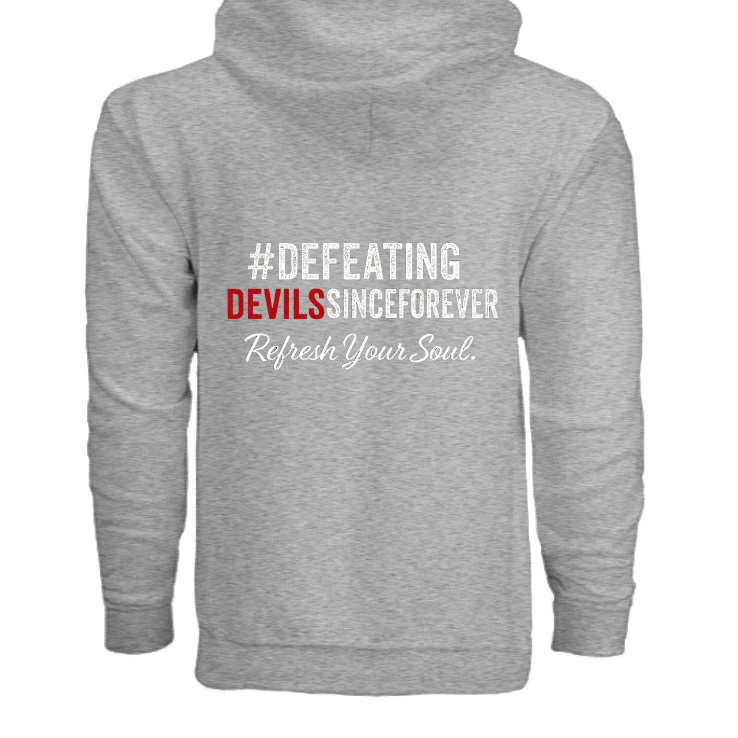 Refresh Your Soul Unisex Christian Full-zip Hooded Sweatshirt - ClaimedbyGodDesigns