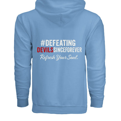Refresh Your Soul Unisex Christian Full-zip Hooded Sweatshirt - ClaimedbyGodDesigns