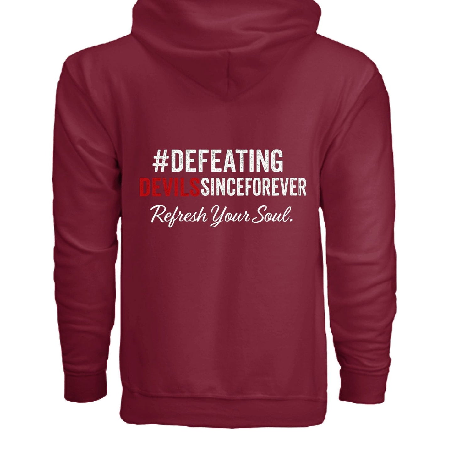 Refresh Your Soul Unisex Christian Full-zip Hooded Sweatshirt - ClaimedbyGodDesigns